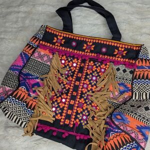 ANTHROPOLOGIE JASPER AND JEERA  BOHEMIAN TOTE BAG